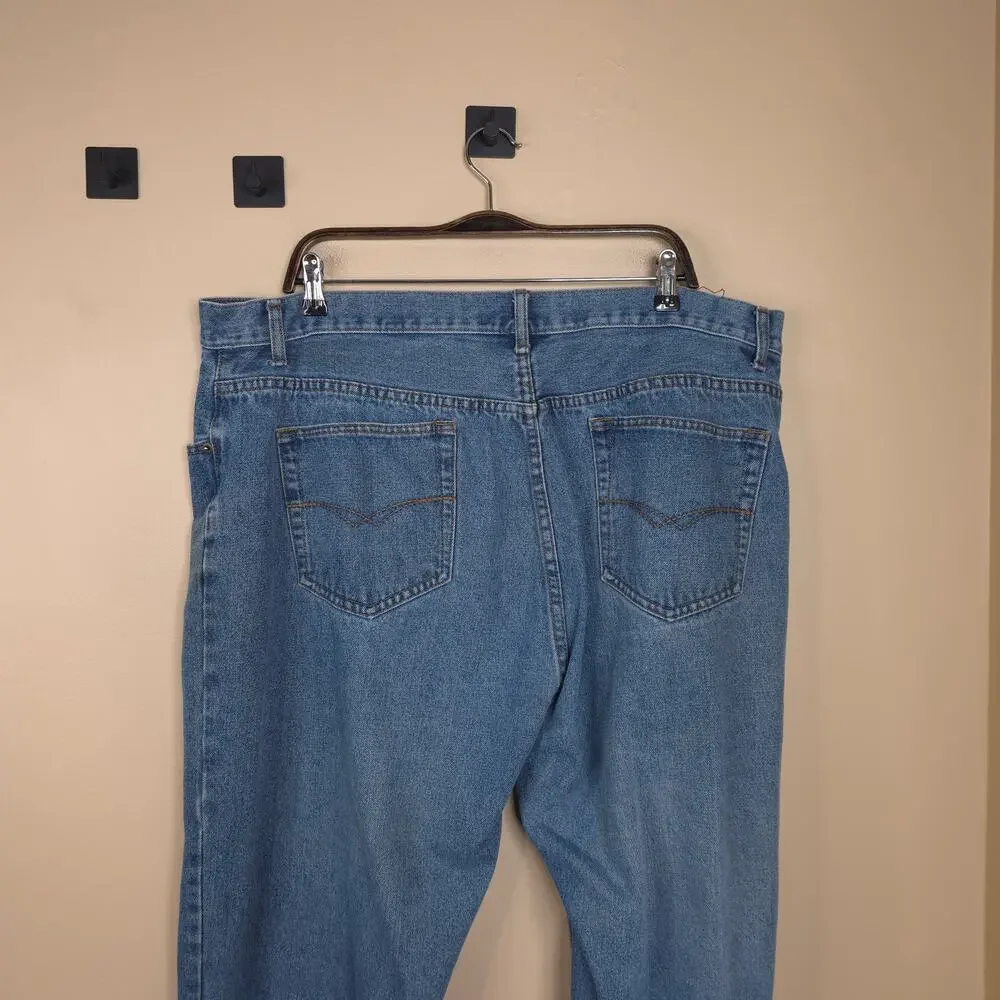 Big Creek Clothing Relaxed Fit Medium Wash Straight Leg Jeans Size 44x32